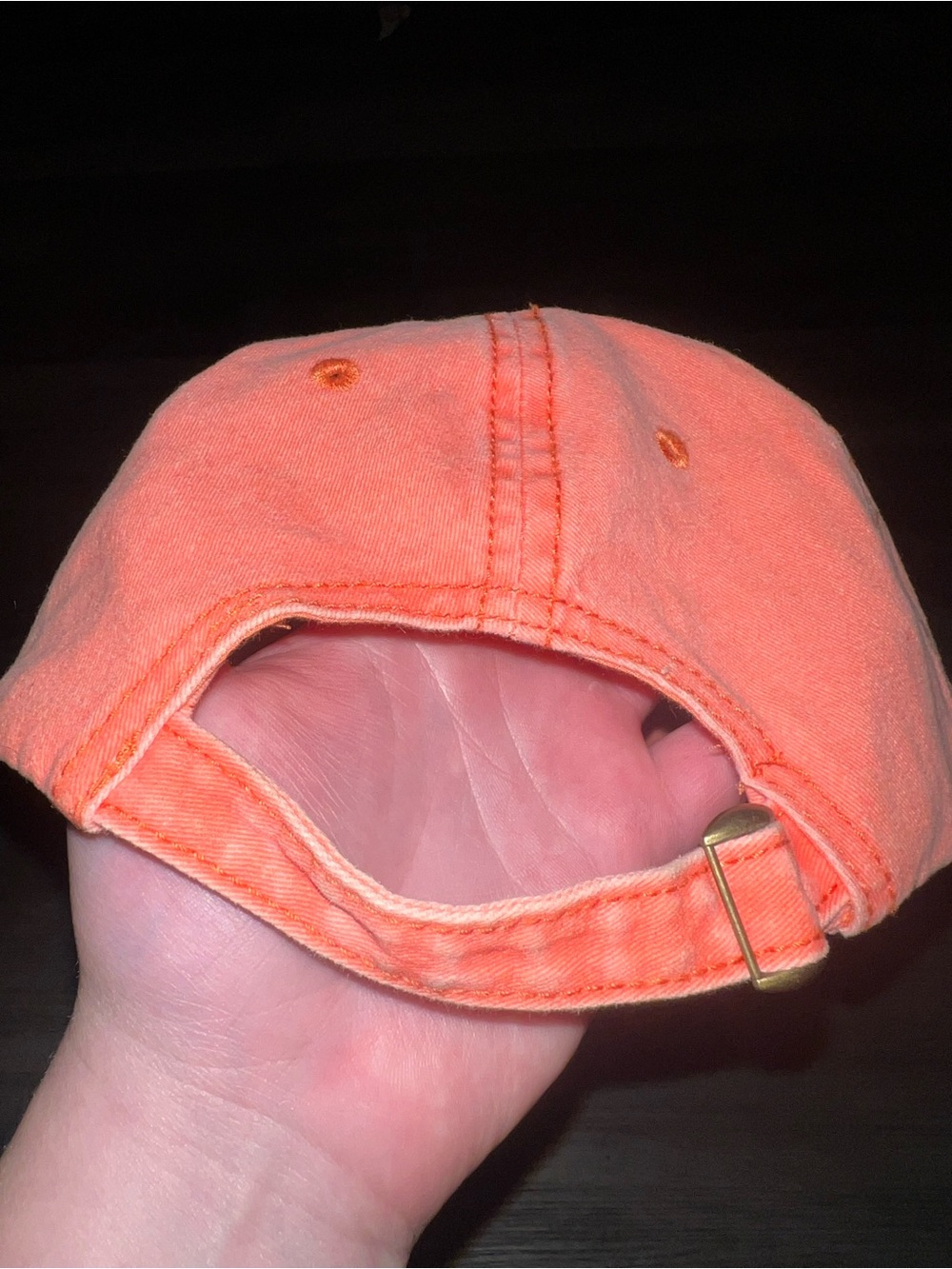 Good Vibes Club Embroidered Daisy Cap - Coral - Picture 4 of 4